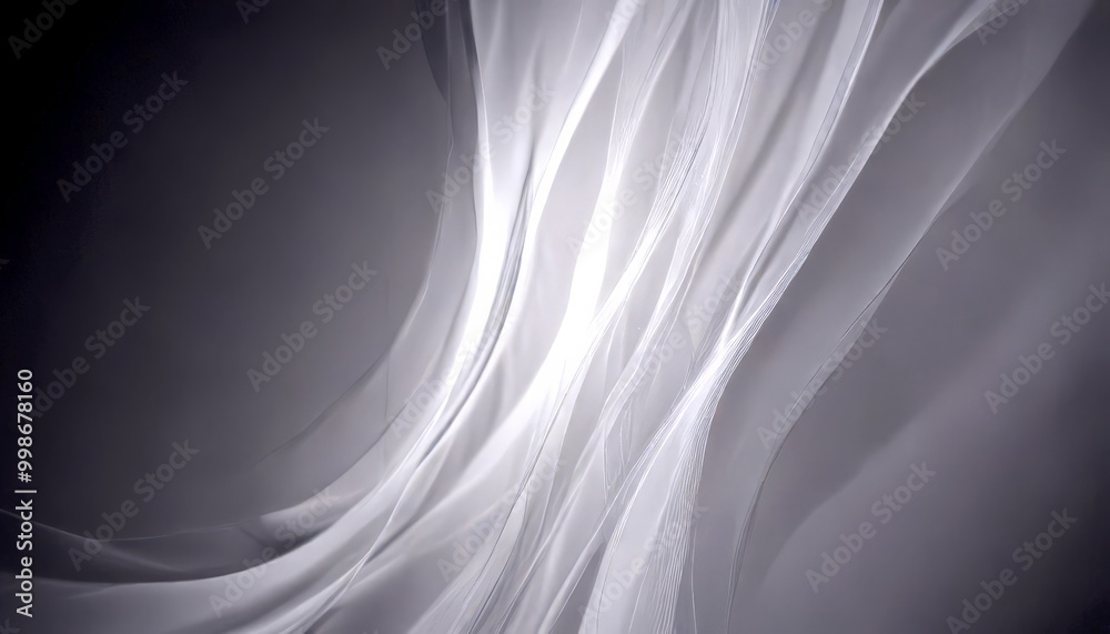 Poster Abstract featuring wavy lines and a gradient background, with a subtle texture and a sense of movement