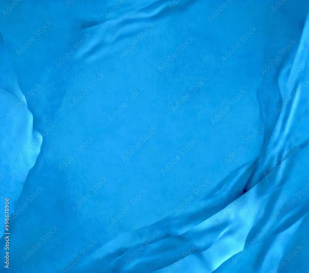 Poster A blue abstract background with a subtle gradient effect, featuring curved lines and a smooth texture