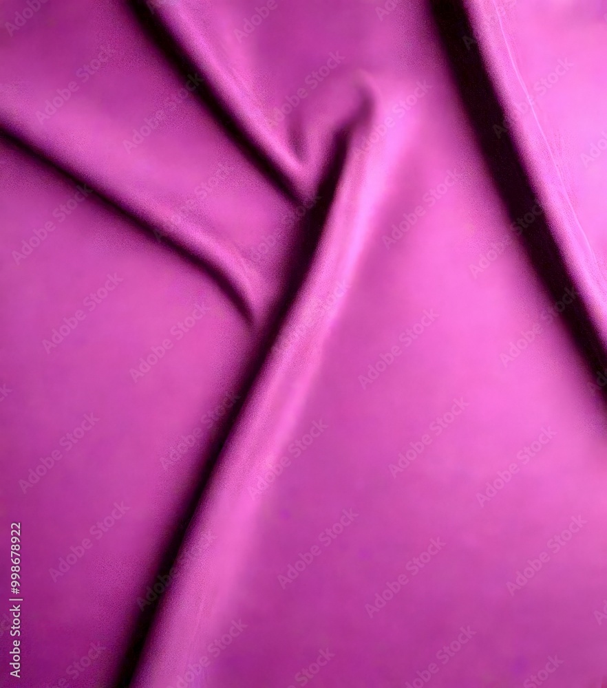 Aufkleber a close-up view fabric with a deep purple color, featuring a criss-cross pattern of folds and crease