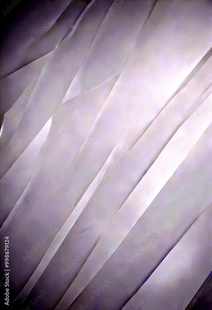 Poster a diagonal pattern of white lines, creating a sense of movement and depth