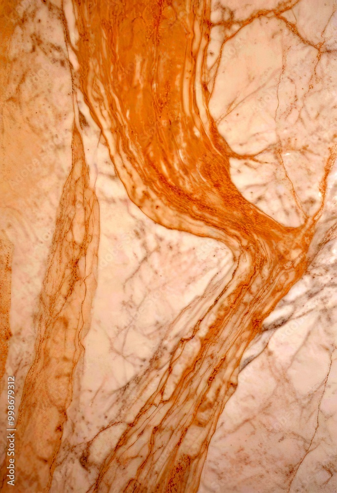 Poster Marble with a swirling pattern of light and dark beige hues, creating a sense of movement and depth