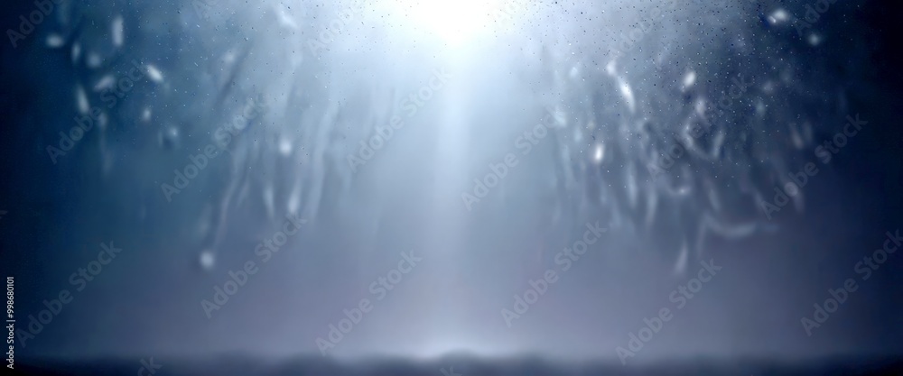 Leinwandbilder a blurred, abstract background with a central, bright light source and a pattern of small, white, wispy lines or particles extending from the center towards the edges of the frame