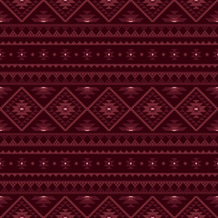 Ancient echoes Aztec geometric seamless patterns southwest Navajo Native American tribal ethnic colorful for textile printing