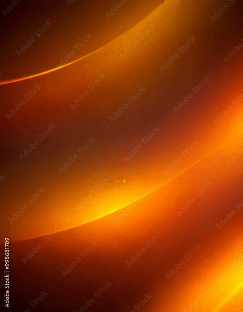 Poster a vibrant abstract composition featuring a gradient of warm colors, predominantly orange and brown, 