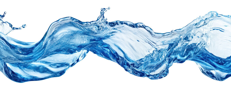 PNG Water flowing splash blue splashing.