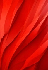 a close-up view red fabric with a textured, wave-like pattern The fabric appears to be made material that resembles paper or fabric, with a vibrant red color and