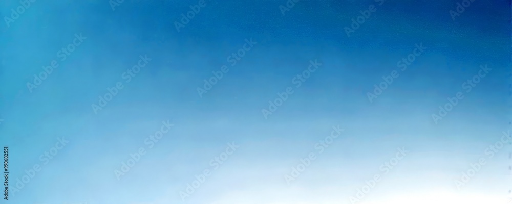 Poster a clear, blue sky with a gradient effect, transitioning from a darker blue at the top to a lighter b
