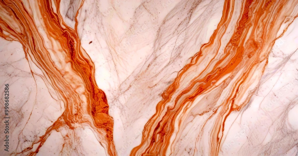 Poster a marble surface with a swirling pattern of light and dark brown marble, creating a sense of movement and depth