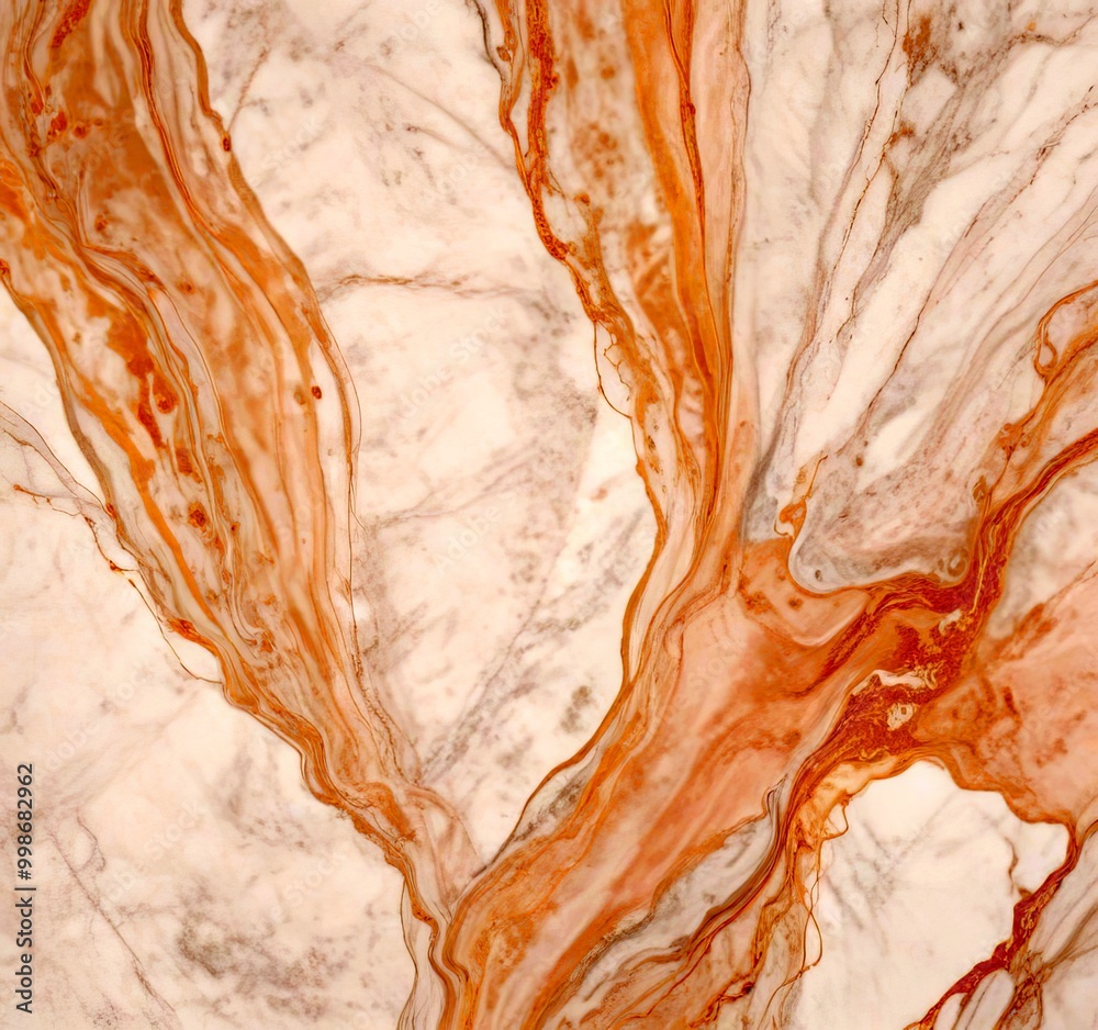 Poster a marble surface with a swirling pattern of light and dark brown hues, creating a sense of movement 