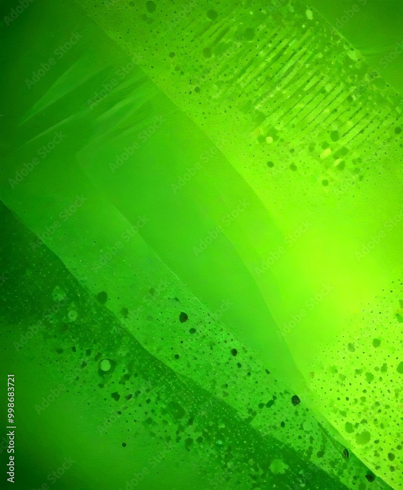 Poster a vibrant green background with a diagonal pattern of small black dots and lines, creating a dynamic and textured appearance