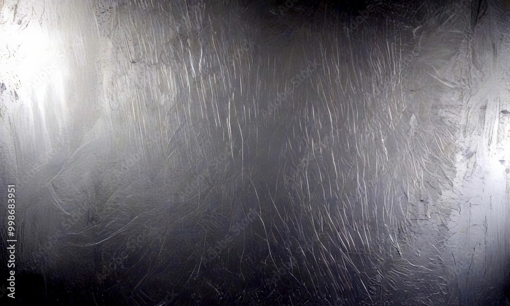 Poster a textured, metallic surface with a rough, uneven appearance, suggesting it could be a window or a m