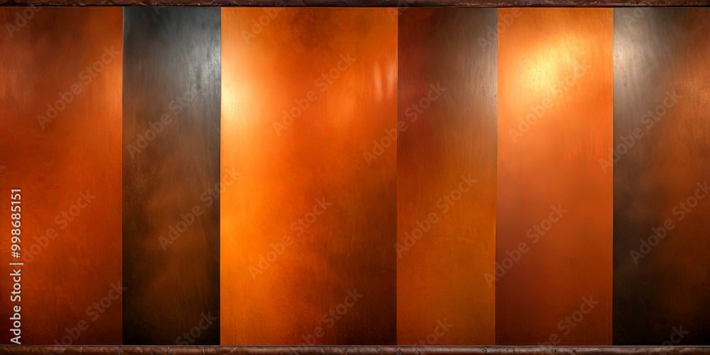 Poster a series of six panels, each with a different color gradient, arranged in a horizontal row