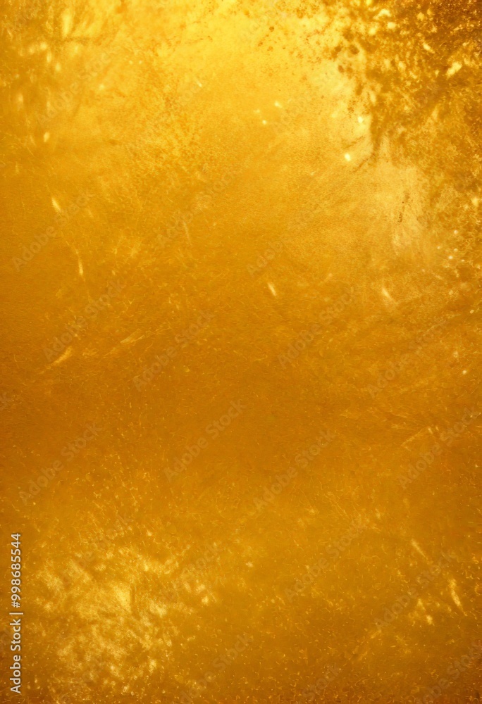 Poster a close-up view textured golden surface, possibly a metallic or gold-colored material the surface ha