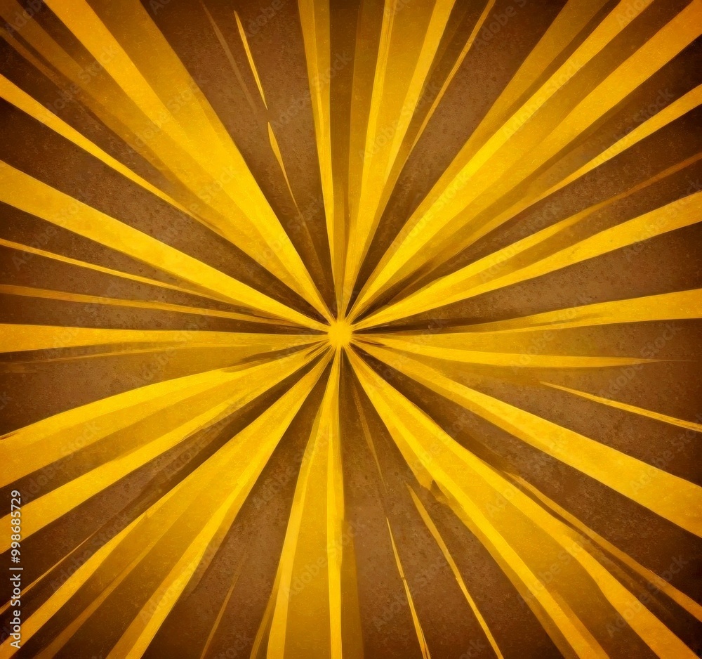 Aufkleber a radial pattern of intersecting diagonal lines in varying shades of brown and yellow, creating a vibrant and dynamic visual effect