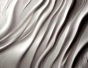 Obraz premium a close-up view white fabric surface with a repeating pattern of curved lines, creating a sense of movement and fluidity