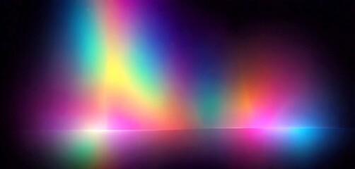 a vibrant, abstract background with a gradient of colors, including shades of purple, blue, green, and yellow, creating a rainbow-like effect