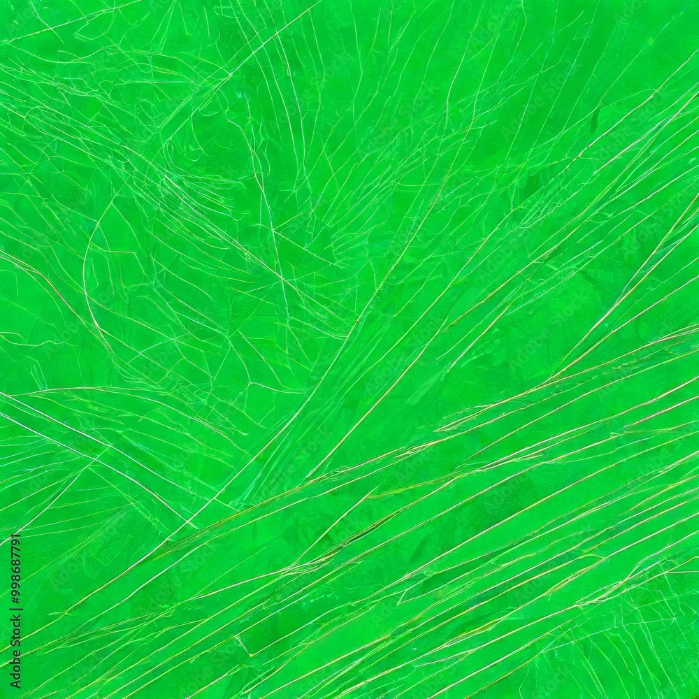 Aufkleber a close-up view green surface with a complex pattern of intersecting lines and curves, creating a sense of depth and movement
