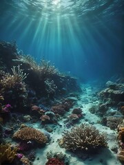 Fototapeta premium coral reef in sea