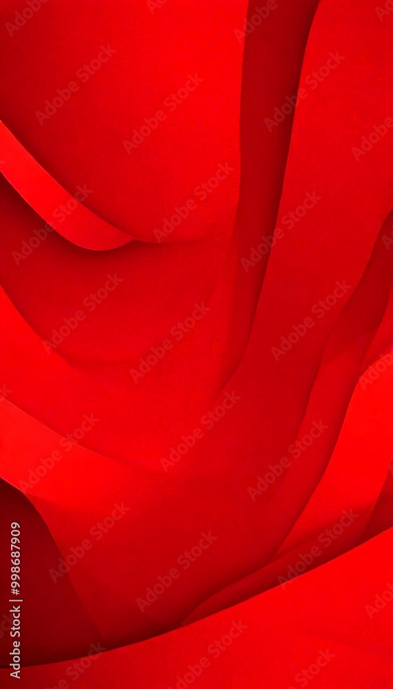 Poster a vibrant abstract composition of red and orange hues, with a gradient effect transitioning from a deep red at the top to a lighter shade at the bottom The does not