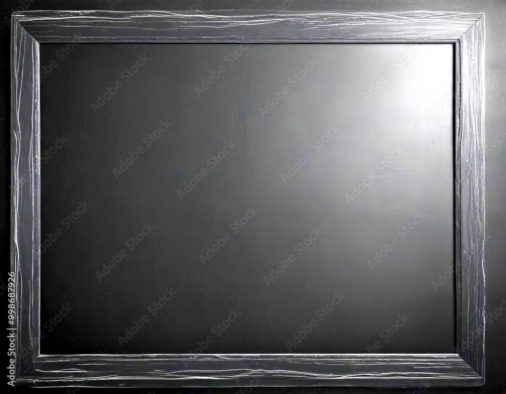 Aufkleber A black rectangular frame with a white border is centered against a black background
