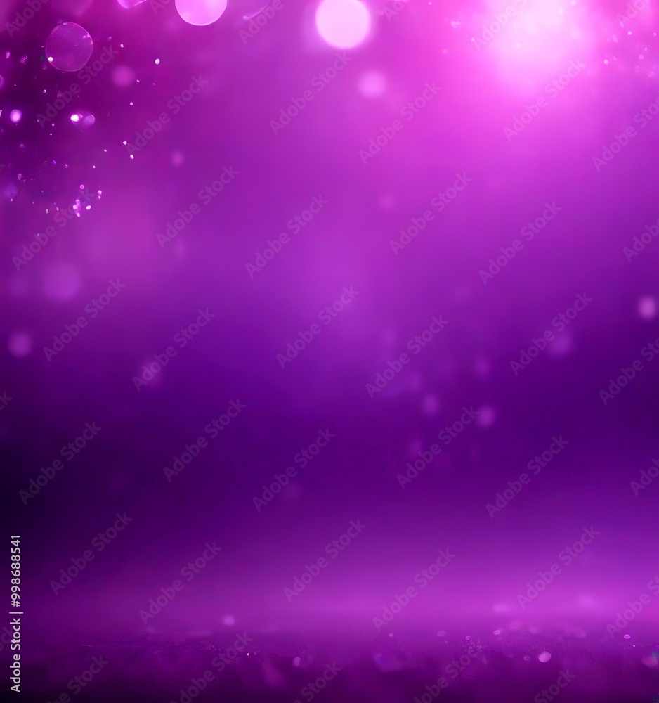 Poster a purple gradient background with a bokeh effect, creating a soft, dreamy atmosphere