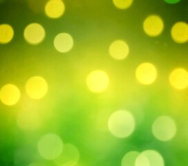 Obraz premium a blurred background with a gradient of green and yellow colors, creating a bokeh effect