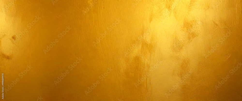 Aufkleber a close-up view textured gold surface, with a gradient of warm golden tones and a subtle sheen
