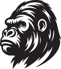 Obraz premium gorilla vector design with white