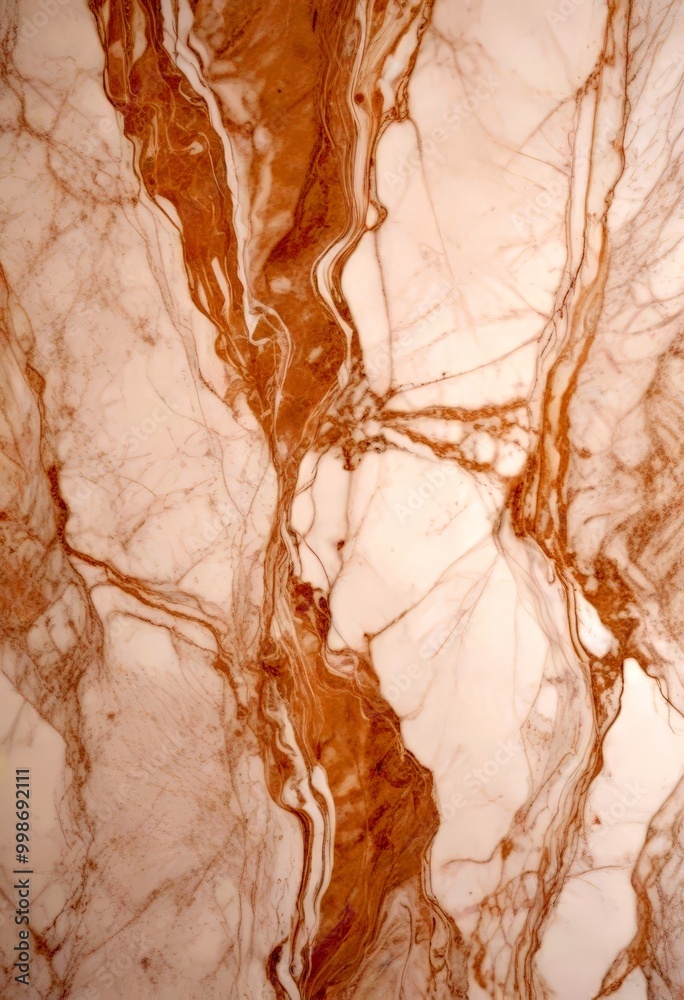Poster a close-up view marble surface with a swirling pattern of light and dark brown hues, creating a sense of movement and texture