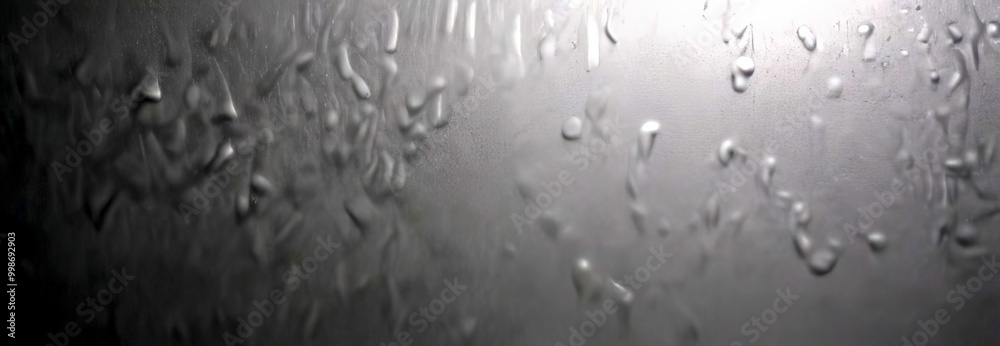 Leinwandbilder a close-up view textured surface with water droplets scattered across it, creating a blurred, abstra