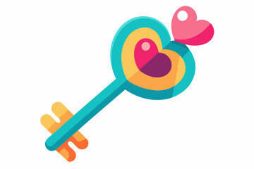 valentine key to my heart- color