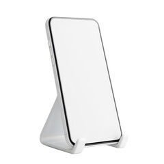Minimalist smartphone on a sleek stand