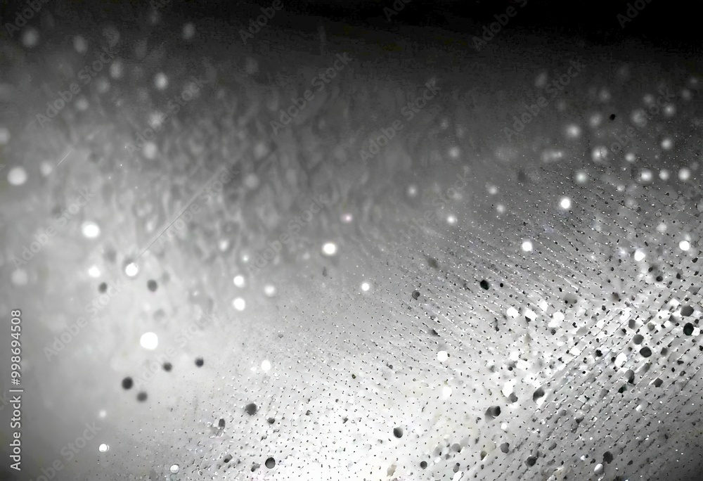 Fototapete a black and white photograph textured surface, with small white dots scattered across the frame, cre
