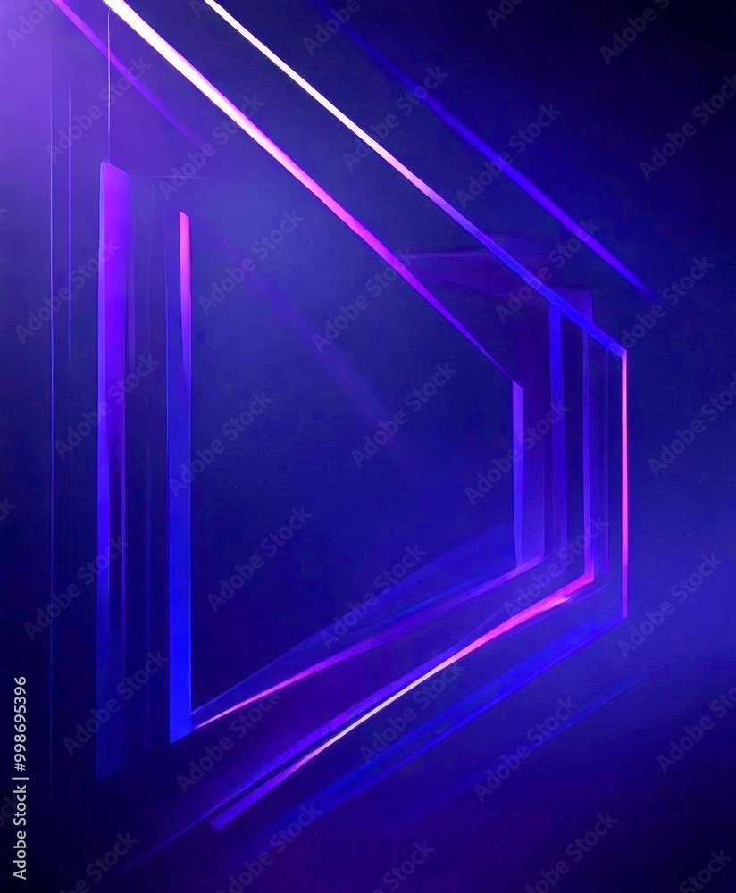 Leinwandbilder a dark purple abstract background with diagonal lines and a triangular shape in the center