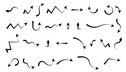 Brush Made Arrows - Hand Drawn Arrows