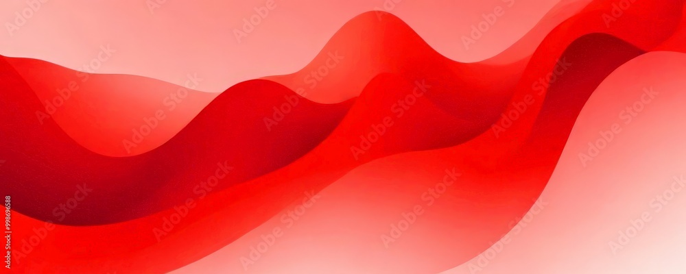 Fototapete a gradient of red and pink hues, with the colors transitioning from a deep red at the top to a softer pink at the bottom The gradient is composed of curved lines that mimic