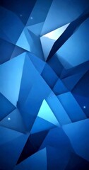 Obraz premium a dark blue abstract background composed of numerous triangular shapes, creating a visually striking and geometric pattern