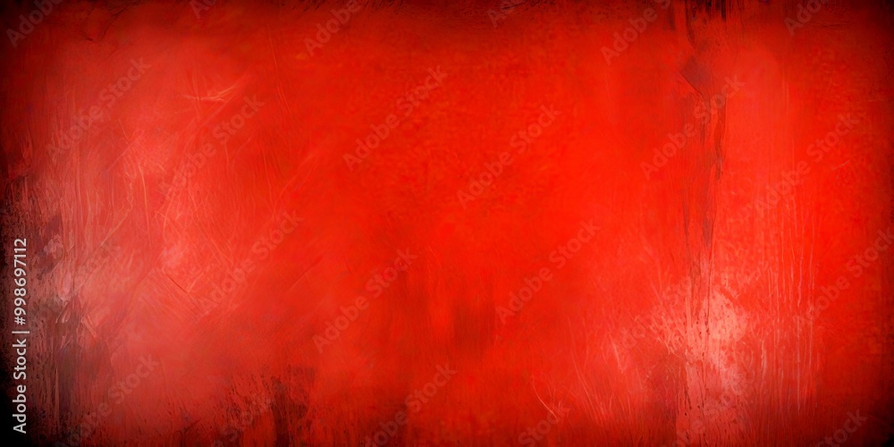 Leinwandbilder a red textured background with a dark red stain on the right side, creating a grunge-like appearance