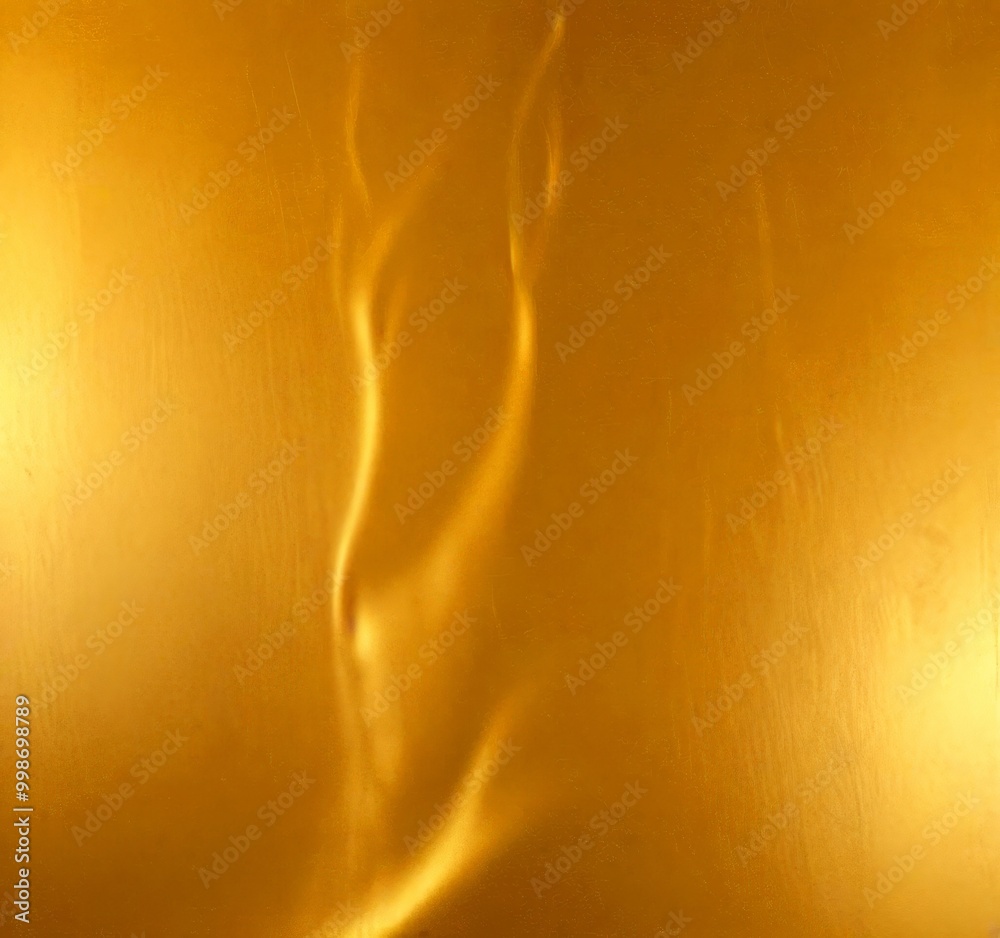 Poster a close-up view shiny, golden surface with a subtle, swirling pattern