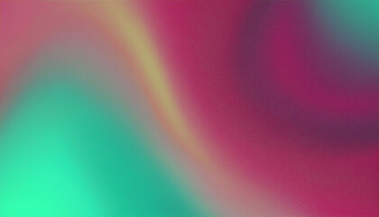 Fototapeta premium Abstract Swirling Gradient Background in Green, Pink, and Yellow