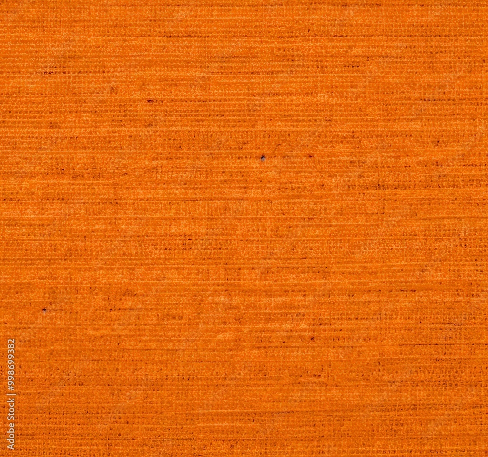 Poster a close-up view textured fabric surface, with a warm brown color and a subtle pattern of vertical lines