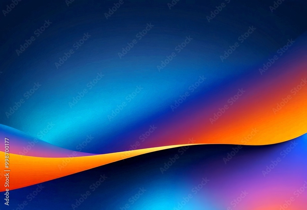Aufkleber a gradient background with a gradient of blue, orange, and purple colors, creating a visually striking and abstract design