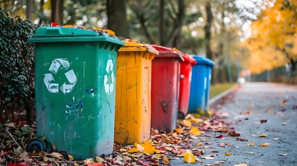 Implementing Waste Reduction Strategy with Recycling Bins in Nature