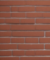 Fototapeta premium a close-up view red brick wall, with the bricks arranged in a horizontal pattern