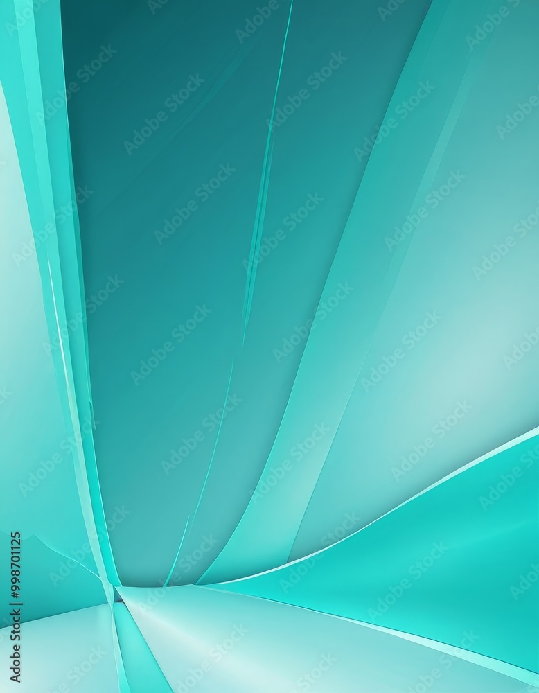 Aufkleber a vibrant abstract composition of curved lines and shades of blue, creating a sense of depth and movement