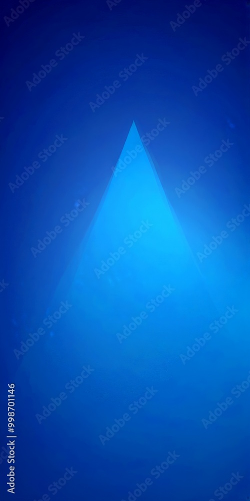 Poster A gradient of blue hues, transitioning from a deep blue at the top to a lighter shade at the bottom, creates a sense of depth and movement