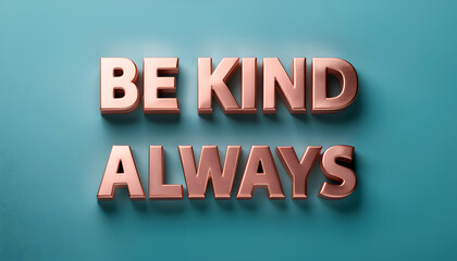 Be kind always Word 