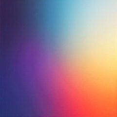 Vibrant gradient background transitioning from blue to orange