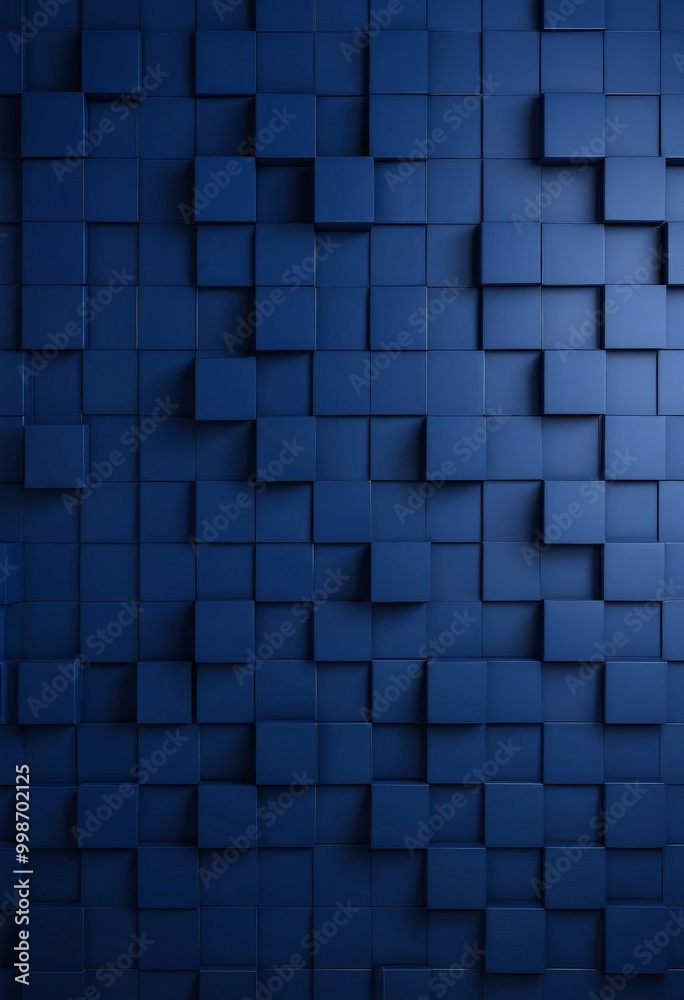 Aufkleber a blue square pattern composed of numerous small square tiles arranged in a grid-like pattern