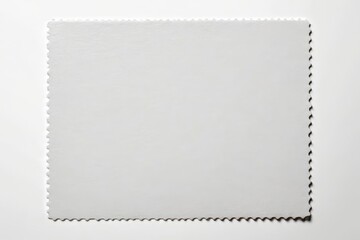 a close up of a white square with a scallop edge